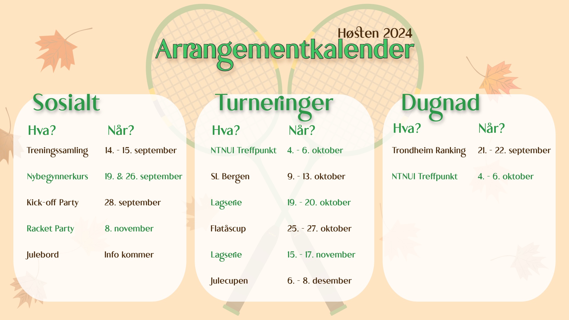 Arrangementkalender