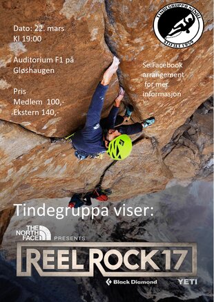 Reel Rock 17 – Trondheimspremiere – Tindegruppa